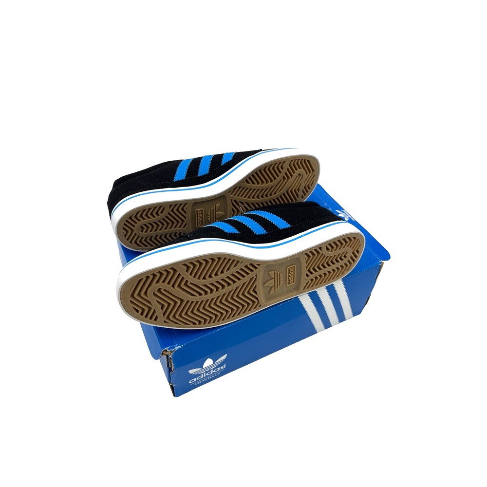 Adidas Kids Rayado J Shoes‎ Sneakers Skateboard  Size 7 Black & Blue - Picture 3 of 5
